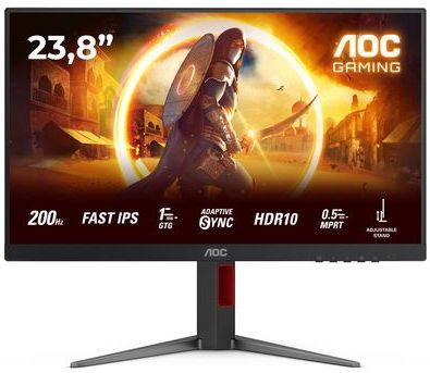 AOC - G4 24G4HA - Beeldscherm - Zwart - Rood - Full HD - 60,5 cm