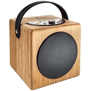 Wavemaster Active Box KidzAudio Muziekdoos hout (8 h, Oplaadbare batterij), Bluetooth luidspreker, Bruin