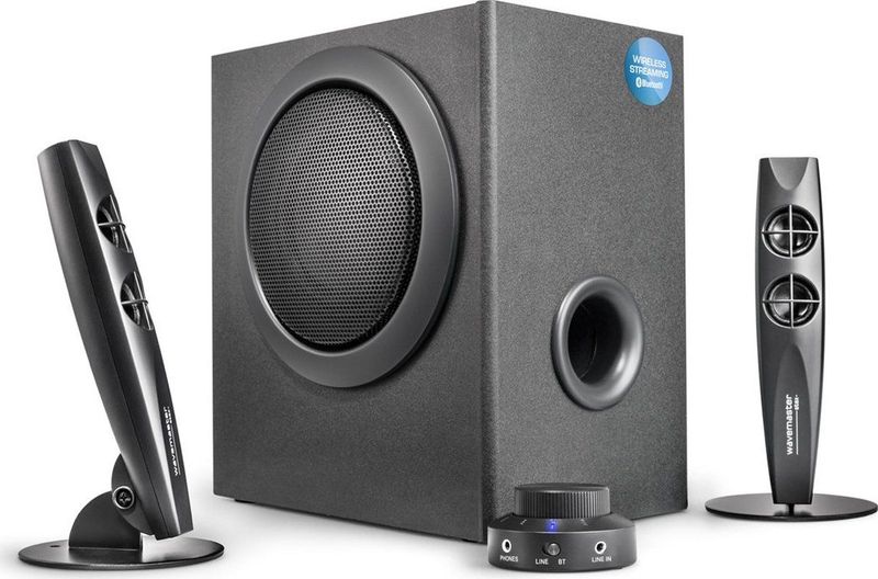 Wavemaster STAX - Luidsprekersysteem - Zwart - 2.1 Kanaal - Draadloos - Bluetooth
