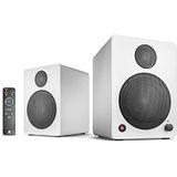 Wavemaster CUBE MINI white - luidsprekersysteem (36 watt) met Bluetooth-streaming, digitale aansluiting en IR-afstandsbediening, actieve boxen, gebruik voor TV/tablet/smartphone, wit (66371)