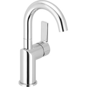 Wastafel Mengkraan BWS Mare Medium Eengats Boog Zonder Waste Chroom