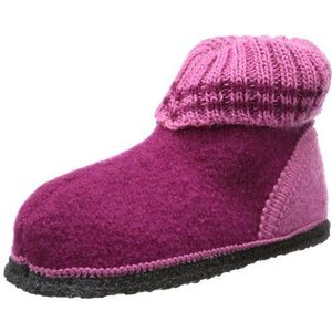 Beck - Pantoffels - Rood - Wol Textiel Vilt