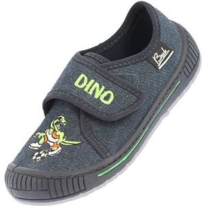 Beck Dino platte pantoffels voor jongens, Blauw donkerblauw 05, 29 EU