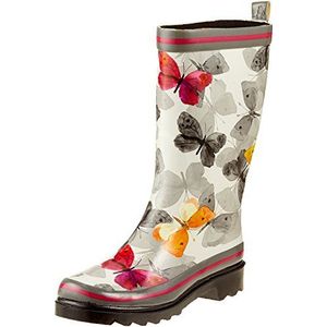 Beck Rubberen dameslaarzen met vlinders, meerkleurig multicolor 50, 39 EU