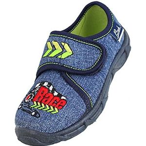Beck Lage pantoffels voor jongens, Blue Jeans 20, 26 EU