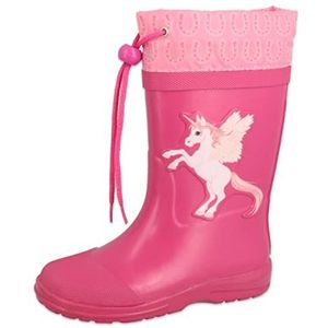 Beck Gummistiefel Unicorn Gummistiefel (wasserdichter, schmaler Einhorn-Stiefel, für trockene Füße bei Regenwetter) herausnehmbare Innensohle, weicher flexiber Naturkautschuk