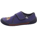 BECK - Huisschoenen - Donkerblauw - Klittenbandsluiting - Profielzolen