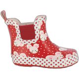 Beck - Enkellaarsjes - Rood - Rubber Synthetisch Zonder Sluiting