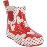 Beck - Enkellaarsjes - Rood - Rubber Synthetisch Zonder Sluiting