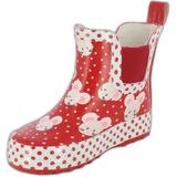 Beck - Enkellaarsjes - Rood - Rubber Synthetisch Zonder Sluiting