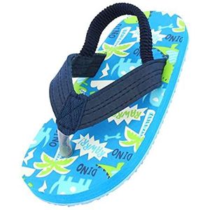 Beck Unisex Kids Jungle Teenslippers, Blauw Blauw 34, 24 EU