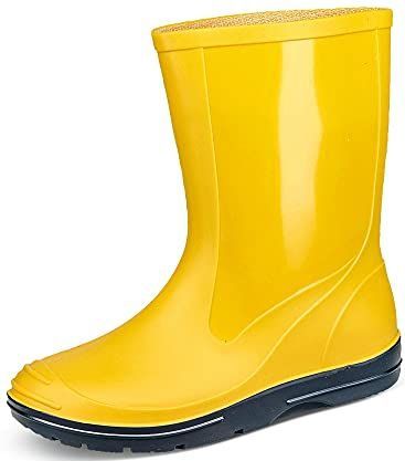 Beck Uniseks basic rubberlaarzen voor kinderen, geel 10, 21 EU
