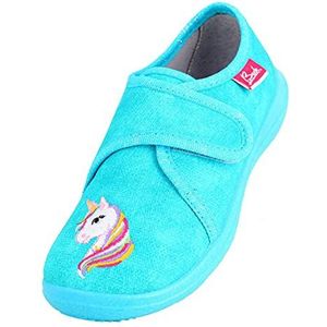 Beck Lage eenhoornpantoffels voor meisjes, Turquoise turquoise 08, 23 EU