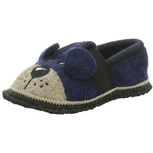 Beck Unisex Teddy Lage pantoffels voor kinderen, Blauw donkerblauw 05, 26 EU