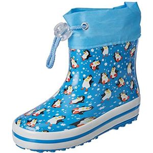 Beck Unisex Pinguïn-rubberlaarzen voor kinderen, Blauw Blauw 34, 18 EU