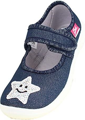 BECK - Smile - Lage Schoen - Nachtblauw - Velcro Sluiting - Casual Schoenen