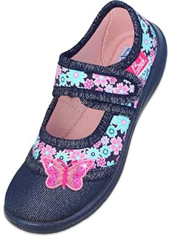 BECK - Beauty - Huisschoenen - Lichtblauw - Donkerblauw - Pink