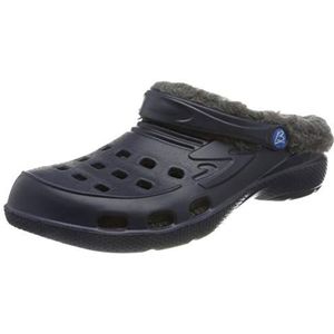 Beck Heren Clog Warm Slippers, donkerblauw, 41 EU