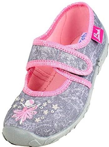 Beck - Danseres - Meisjespantoffels - Grijs - Orthopedische Slippers