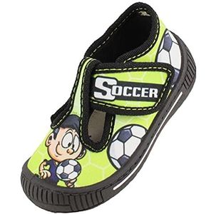 Beck Soccer pantoffels voor jongens, groen, 20 EU