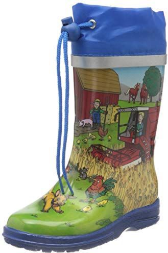 BECK - Bauernhof - Regenlaarzen - Sand - Royal Blue - Donkergrijs - Groen - Rood