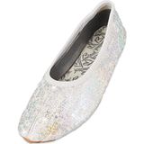 BECK - Glamour - Huisschoenen - Champagne - Zilvergrijs - Offwhite