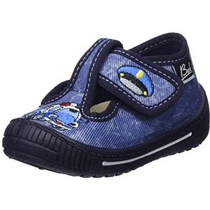 Beck Police Car Slippers voor jongens, blauw, 19 EU