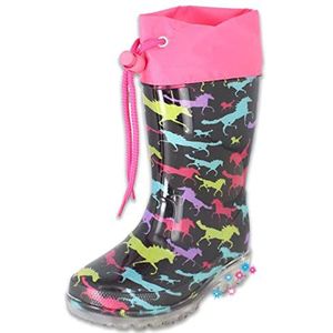 Beck Blinking Horses Rain Boot voor meisjes, Meerkleurig, 27 EU