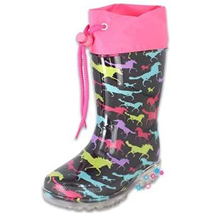 Beck Blinking Horses Rain Boot voor meisjes, Meerkleurig, 25 EU
