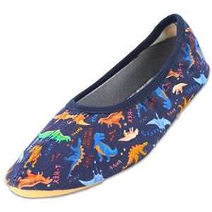 Beck - Dinosaurus Slipper - Donkerblauw - 35 EU