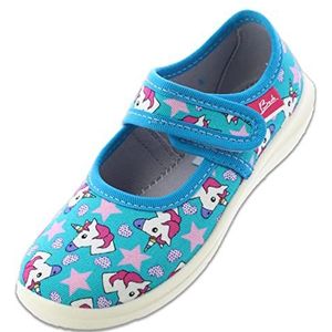 Beck meisjes unicorn slippers, turquoise, 24 EU