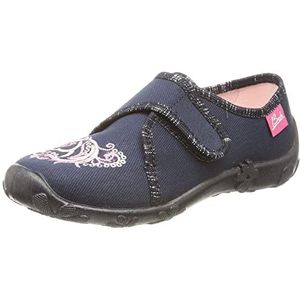 Beck Romantische pantoffels voor meisjes, donkerblauw, 23 EU