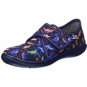 Beck - Pantoffels - Donkerblauw - Dinosaurus