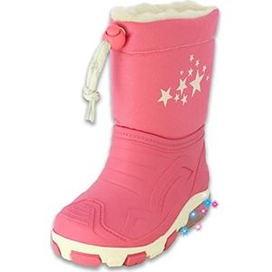 Beck Blinking Stars Regenlaars voor meisjes, roze, 13 UK Child Narrow