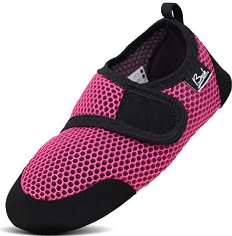BECK - Buddy - Huisschoenen - Pink/Zwart - Velcro Sluiting