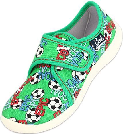 BECK - Huisschoenen - Jade Groen - Gemengde Kleuren - Gevoerd