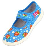 BECK - Huisschoenen - Lichtblauw Lichtgroen Rood Wit - Motiefprint