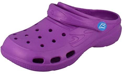 BECK - Open Schoenen - Lila - Anatomisch Gevormd Voetbed - Platte Hak