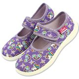Ballerina - Violet Dream - Textiel - Ronde Neus - Velcro Sluiting