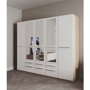 priess Kleiderschrank »Schrank Garderobe Wäscheschrank Barcelona in 5 Breiten«, viel Stauraum, geräumige Schubkästen, mit Spiegel, MADE IN GERMANY