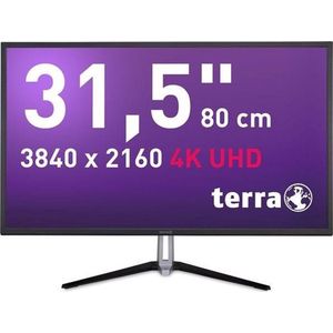 Terra Wortmann LED 3290W (3840 x 2160 Pixels, 31.50""), Monitor, Zwart