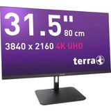 Wortmann - TERRA LCD/LED 3295W PV 4K Monitor - Zwart - 31.5 Inch - 3840 x 2160 Pixels