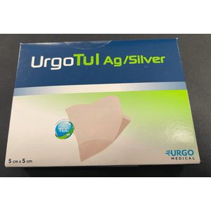 URGO - Urgotül - Ag Silver - Wondpleister - 5cm x 5cm - 10 stuks per doos