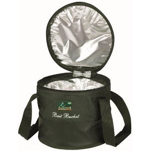 Sänger Top Tackle Systems Anaconda Bait Bucket voor volwassenen, 26 x 21 cm, zwart