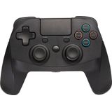 Snakebyte PS4 GAME:PAD 4S - Wireless bluetooth Controller for PlayStation 4 / PS4 Slim / Pro, analog dual joysticks, USB C Cable, PC compatible (Windows 7/8/10), 3.5mm headphone jack, touchpad, Black