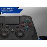 Snakebyte PS4 GAME:PAD 4S - Wireless bluetooth Controller for PlayStation 4 / PS4 Slim / Pro, analog dual joysticks, USB C Cable, PC compatible (Windows 7/8/10), 3.5mm headphone jack, touchpad, Black
