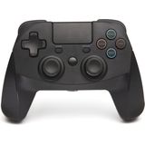 Snakebyte PS4 GAME:PAD 4S - Wireless bluetooth Controller for PlayStation 4 / PS4 Slim / Pro, analog dual joysticks, USB C Cable, PC compatible (Windows 7/8/10), 3.5mm headphone jack, touchpad, Black