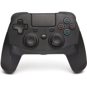 Snakebyte PS4 GAME:PAD 4S - Wireless bluetooth Controller for PlayStation 4 / PS4 Slim / Pro, analog dual joysticks, USB C Cable, PC compatible (Windows 7/8/10), 3.5mm headphone jack, touchpad, Black