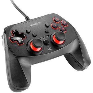 snakebyte Switch GAMEPAD S - Controller for Nintendo Switch - Lite, analog dual joysticks, lag gaming action, haptic feedback, capture button, turbo function, 3 meter cable length