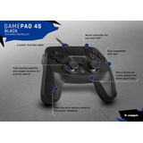 Snakebyte - Pad 4 S - Bedrade Controller - Zwart - 3 meter